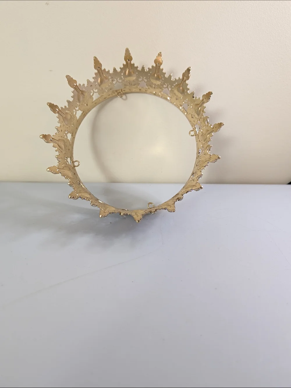 Gold and Purple Jeweled Crown Tiara - Women Accessories